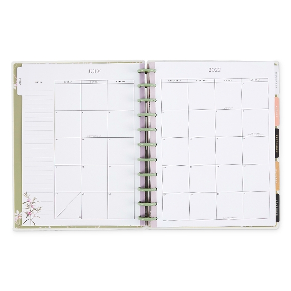 Happy Planner Big 18-Month Vertical Layout, Fresh Botanicals, July 22 to Dec 23 - Picture 9 of 15